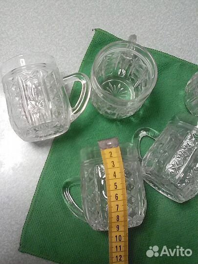 Кружечки хрустальные