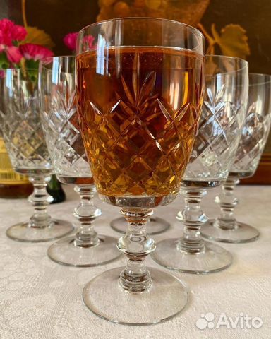 Хрустальные фужеры, бокалы. СССР, Богемия