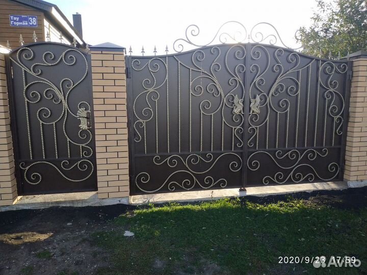 Ворота кованые