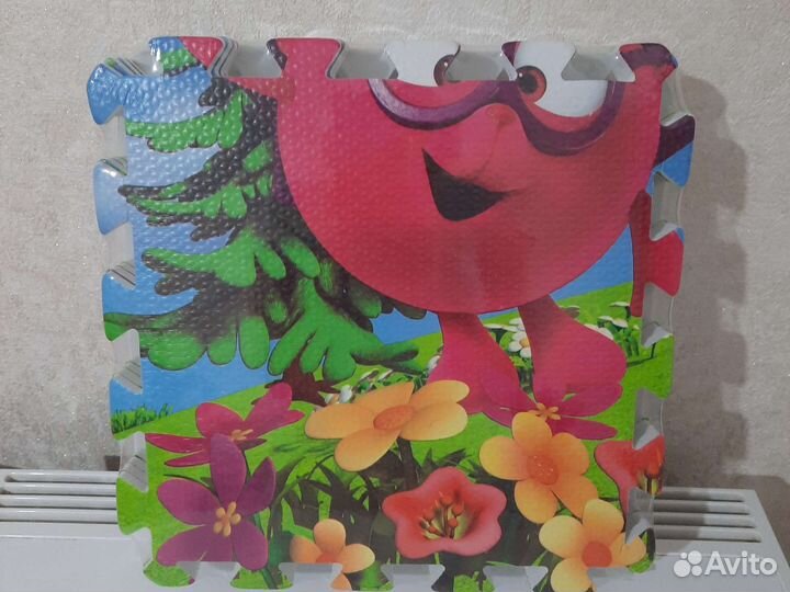 Развивающий коврик пазл Три кота