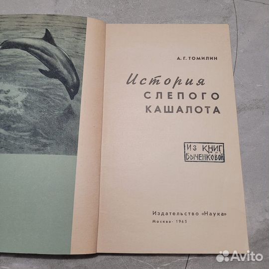 История слепого кашалота. Томилин. 1965 г