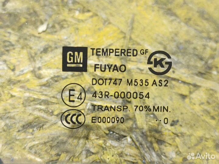 Форточка двери задняя правая Chevrolet Cruze J300