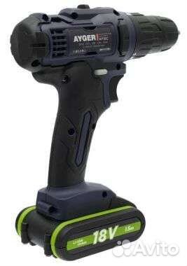 Аккумуляторная дрель шуруповерт Ayger AP18C