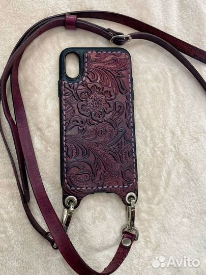 Чехол из натуральной кожи на iPhone X