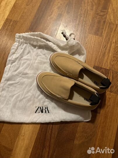 Мокасины топсайдеры zara