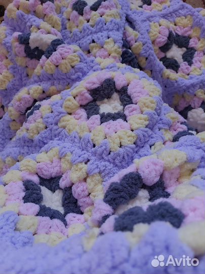 Плед из пряжи softy plus