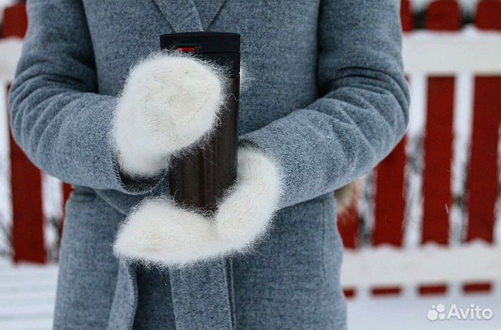 Варежки из собачей шерсти