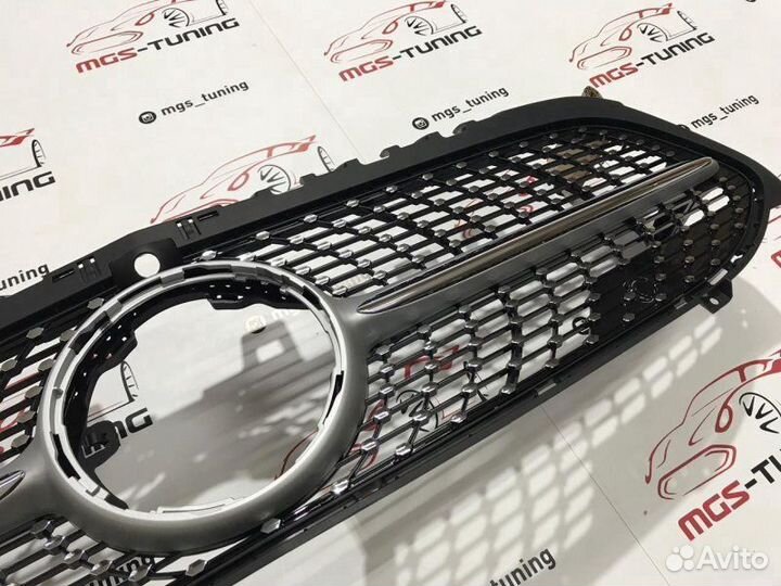 Решетка A-class w177 Diamond Silver П/К