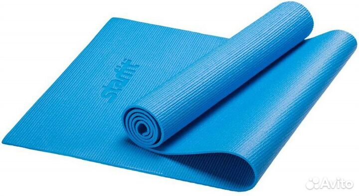 Коврик для йоги и фитнеса starfit FM-101 PVC, 0,8
