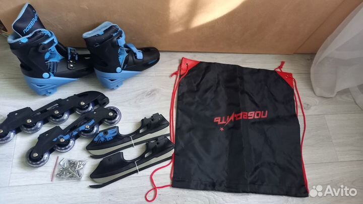 Коньки ролики 2 в 1 детские