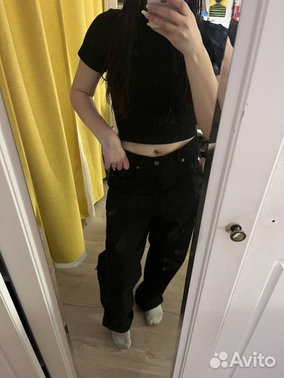 Джинсы широкие биг бои