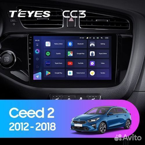 Магнитола Teyes CC3 Kia Ceed 2 JD (2012-2018)