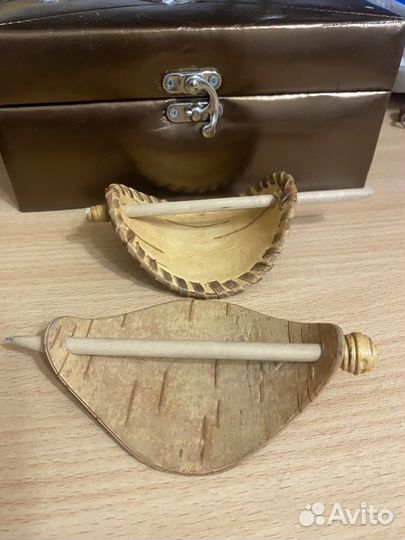 Заколка деревянная