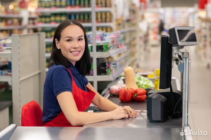 Мобильный кассир в супермаркет. Подработка