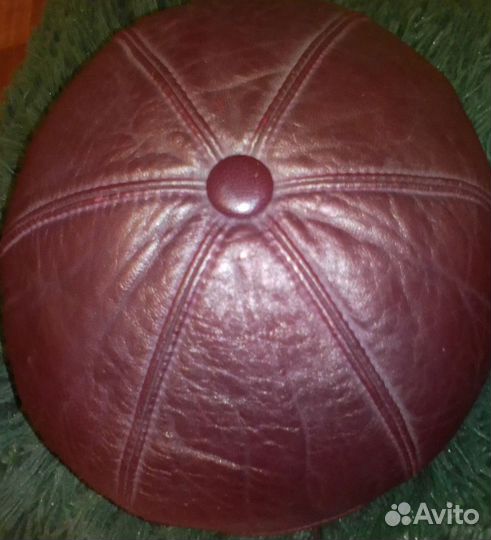 Женская шляпа берет кожа натуральная