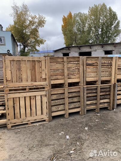 Контейнеры и ящики деревянные для овощей