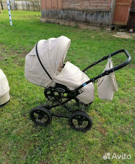 Коляска 2 в 1 aroteam cocoline эко-кожа