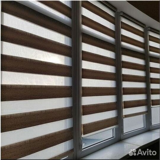 Рулонные Шторы Зебра на окна