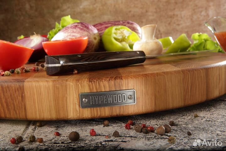 Доска разделочная торцевая круглая