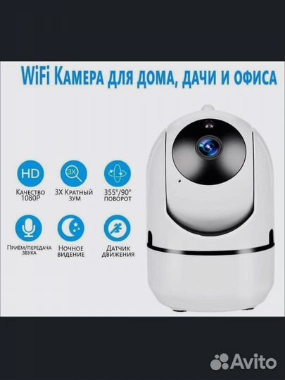 Видеоняня/беспроводная wi-fi камера 360