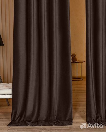 Шторы бархат Богема Коралл