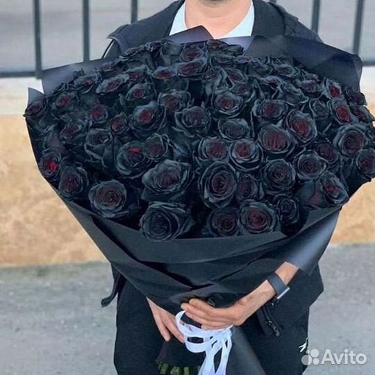 Чёрные розы Доставка цветов