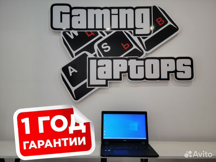 Большой ноутбук 17.3 Acer/N3710m/GT910/SSD