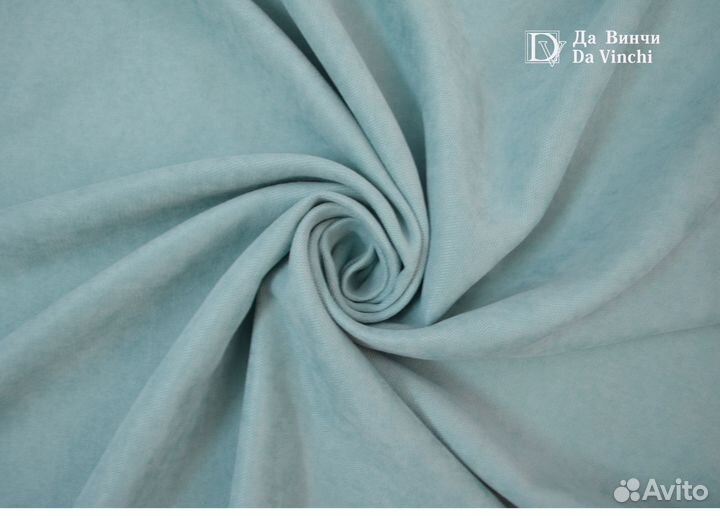 Готовые шторы из велюр-канваса Да Винчи