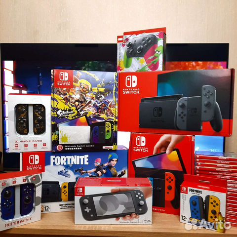 Игровая приставка Nintendo Switch Прошитая Чип