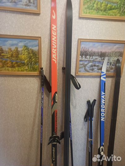 Лыжи для детей и взрослых с ботинками