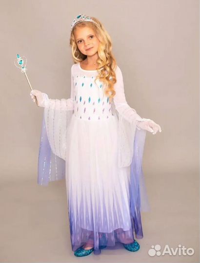 Платье Эльзы холодное сердце 122-128
