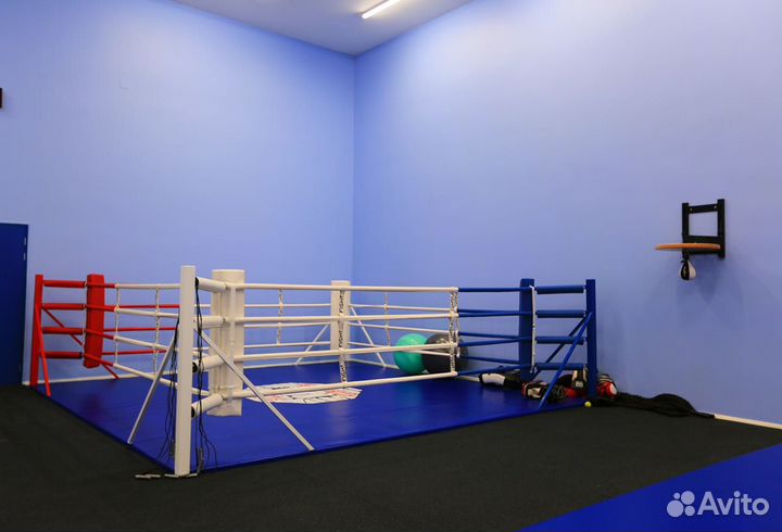 Ринг боксерский Sportpanda на упорах, боевая 4х4м