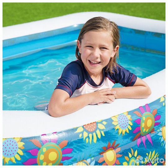 Бассейн Bestway «Цветочный мир», 229х152х56см