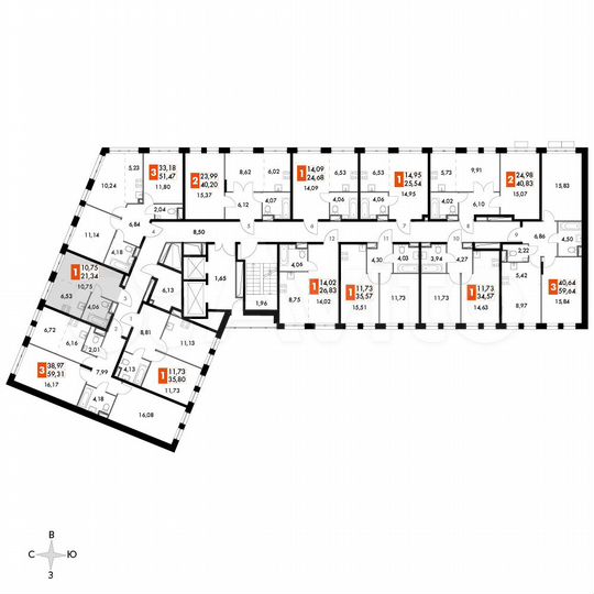 Квартира-студия, 21,3 м², 4/15 эт.