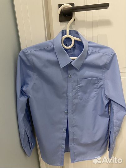 Рубашка 2 шт 122 см синии
