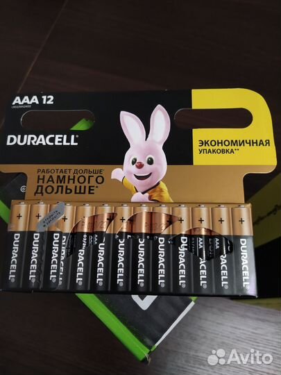 Батарейки duracell AAA AA