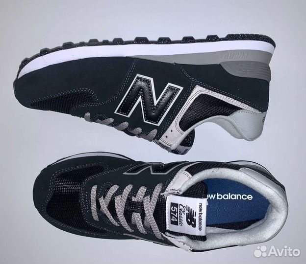 New balance 574 Classic чёрные оригинал в наличии