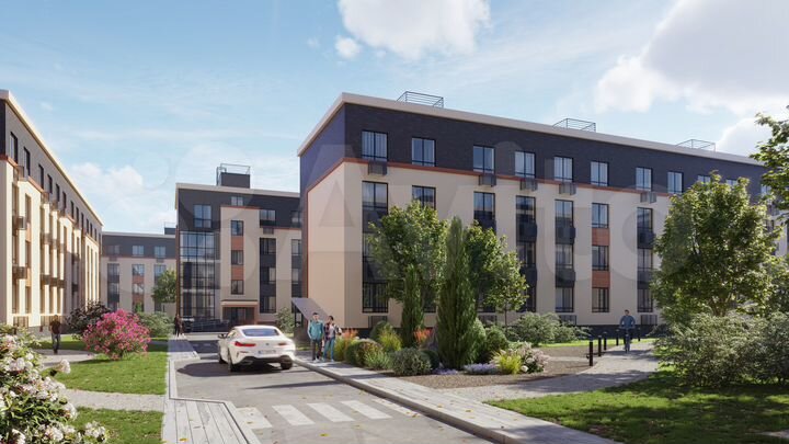 2-к. квартира, 61,9 м², 4/4 эт.