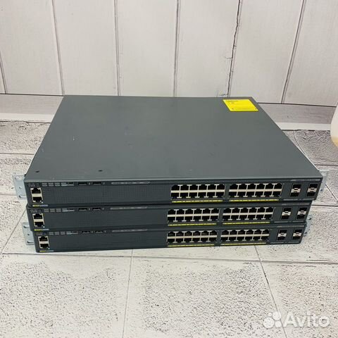 Cisco WS-C2960X-24PS-L 2 штуки