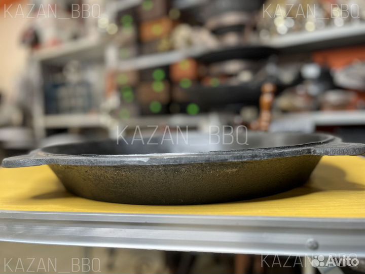 Большая чугунная крышка сковорода