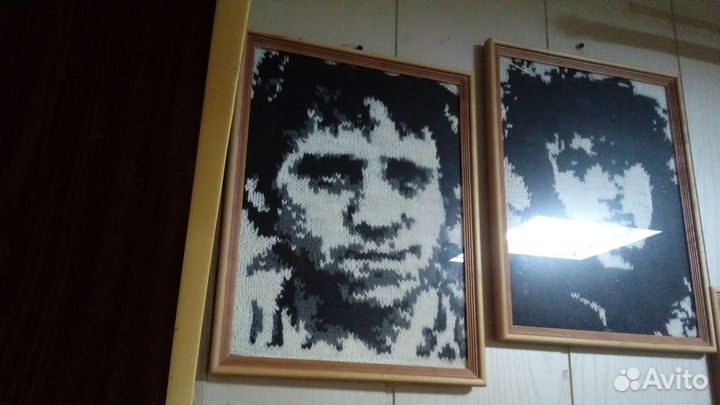 Картина вязаная спицами