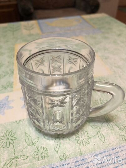 Кувшин хрустальный СССР и кружки хрустальные СССР
