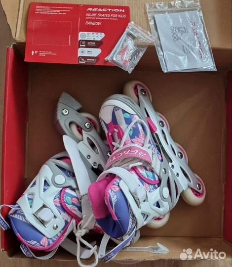 Ролики Roces (42-43) и Reaction 26-34 + защита