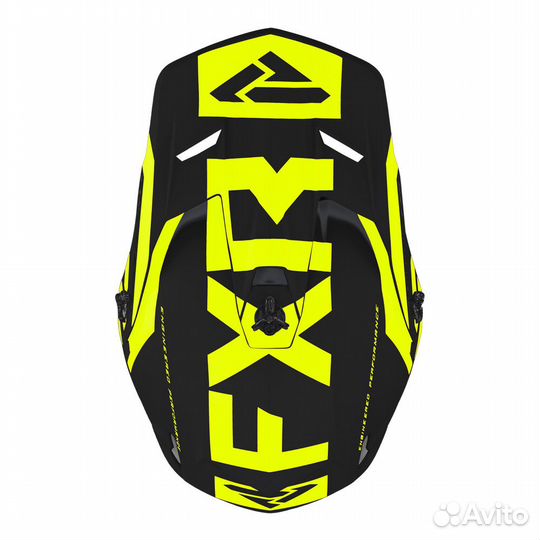 Мотошлем FXR Clutch Evo Le HiVis + подшлемник