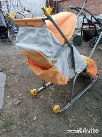 Детские санки с колёсами