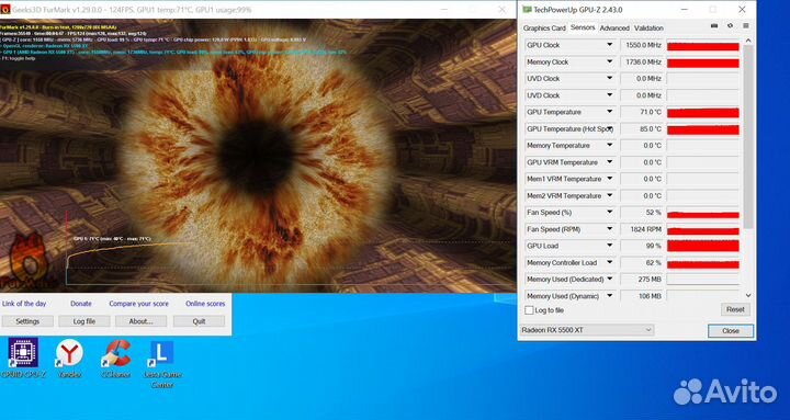 Ryzen 7 1700X/B450/16Gb/RX5500XT/256+500Gb/600Вт