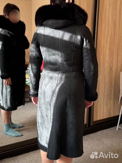 Дубленка натуральная женская черная