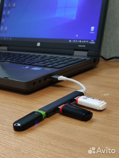 USB 3.0 Хаб(Разветвитель) на 4 порта цвета Grey