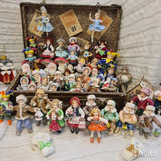 Елочные игрушки из ваты