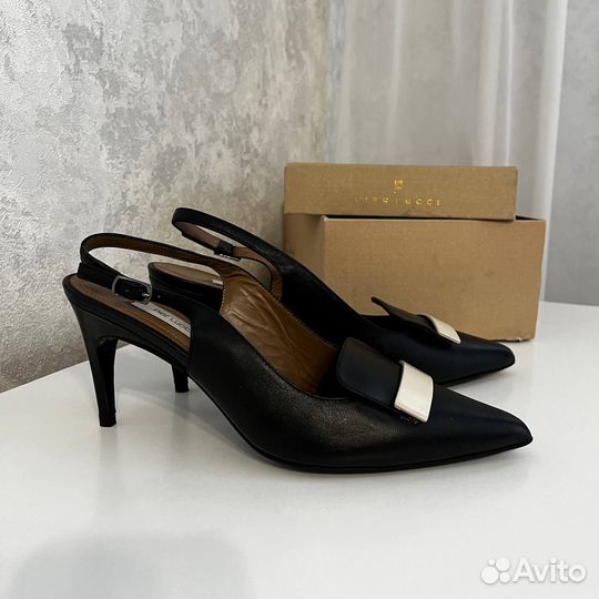 Туфли-лодочки из натуральной кожи 38 размер